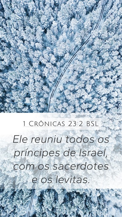 1 Crônicas 23:2 BSL Mobile Phone Wallpaper - Ele reuniu todos os príncipes de Israel, com os - Mobile Bible Verse Wallpaper