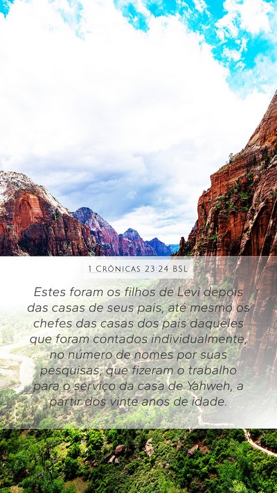 1 Crônicas 23:24 BSL Bible Verse Image