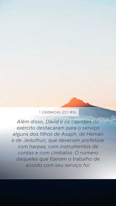 1 Crônicas 25:1 BSL Bible Verse Image