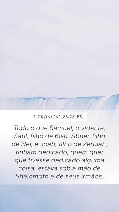 1 Crônicas 26:28 BSL Bible Verse Image