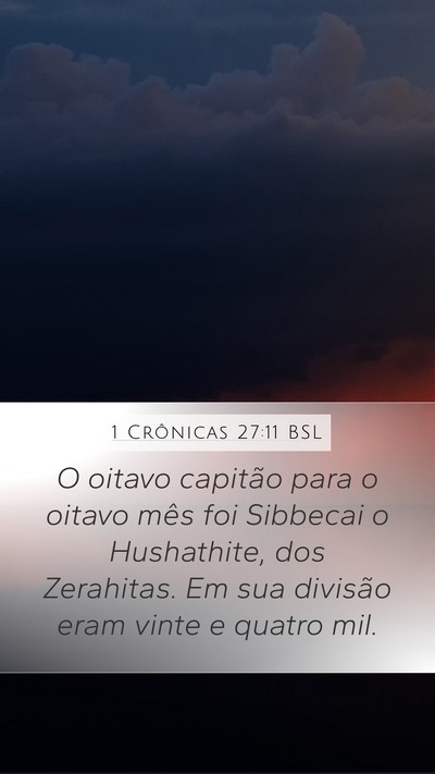 1 Crônicas 27:11 BSL Bible Verse Image