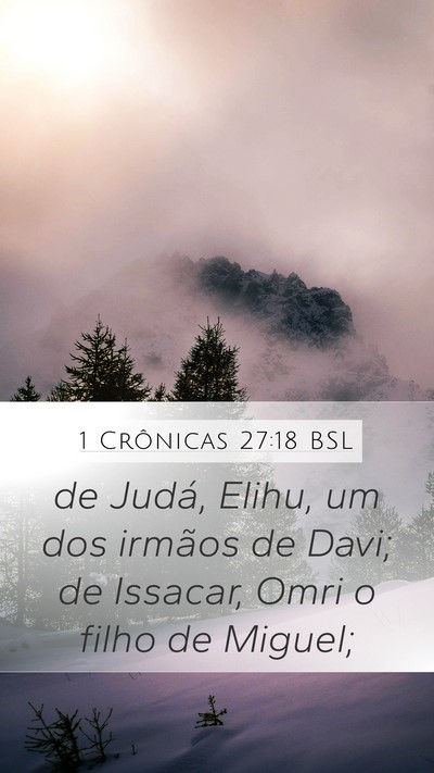 1 Crônicas 27:18 BSL Bible Verse Image