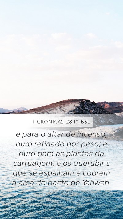 1 Crônicas 28:18 BSL Bible Verse Image