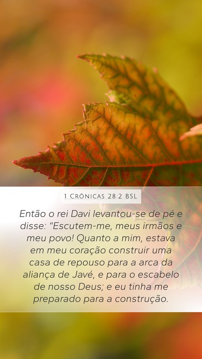 1 Crônicas 28:2 BSL Bible Verse Image