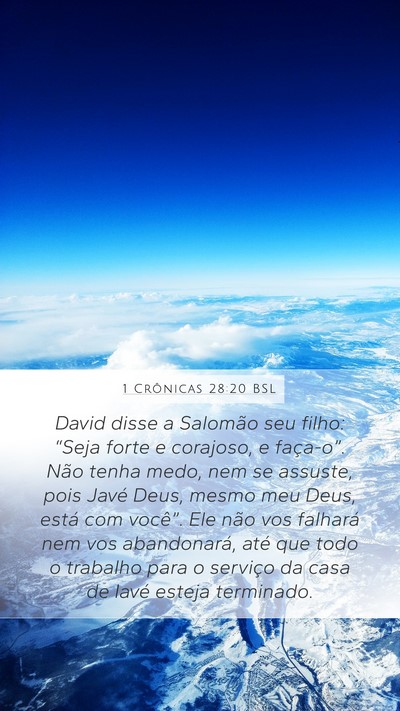 1 Crônicas 28:20 BSL Bible Verse Image