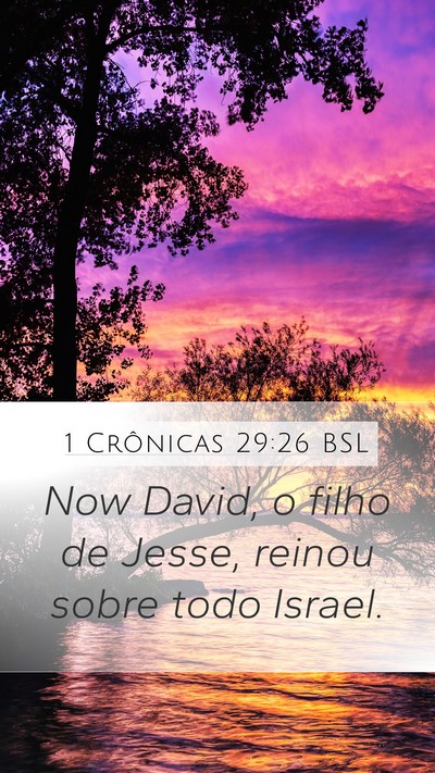 1 Crônicas 29:26 BSL Bible Verse Image
