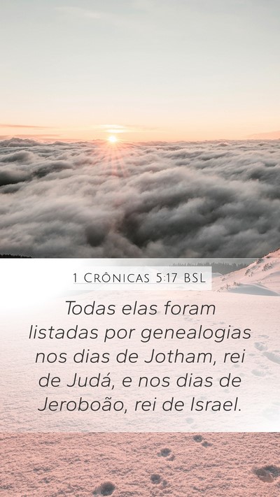 1 Crônicas 5:17 BSL Bible Verse Image