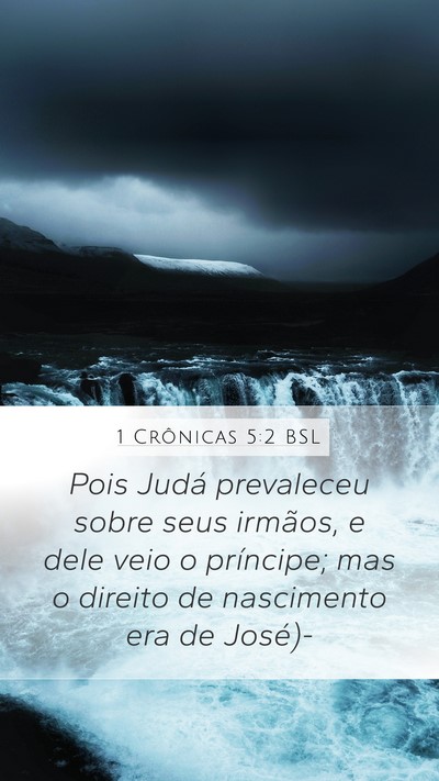 1 Crônicas 5:2 BSL Bible Verse Image