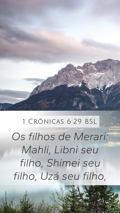 1 Crônicas 6:29 BSL Bible Verse Image