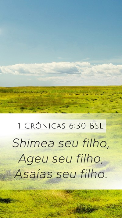 1 Crônicas 6:30 BSL Bible Verse Image