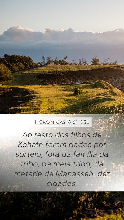 1 Crônicas 6:61 BSL Bible Verse Image