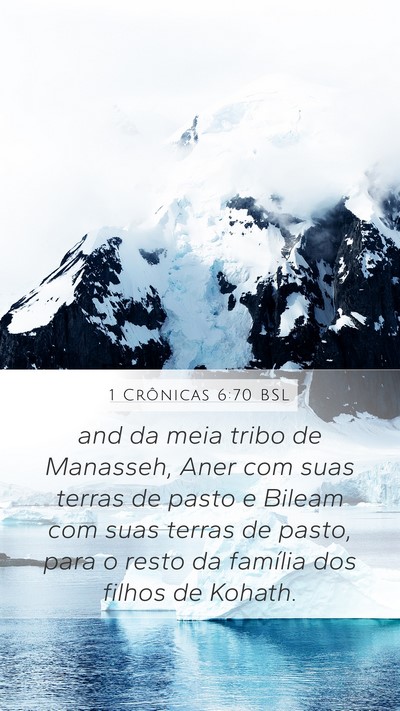 1 Crônicas 6:70 BSL Bible Verse Image