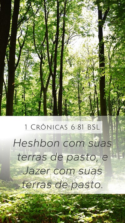 1 Crônicas 6:81 BSL Bible Verse Image