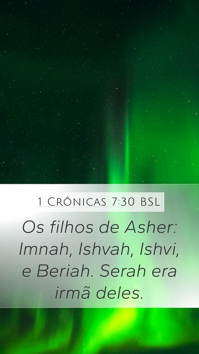1 Crônicas 7:30 BSL Bible Verse Image