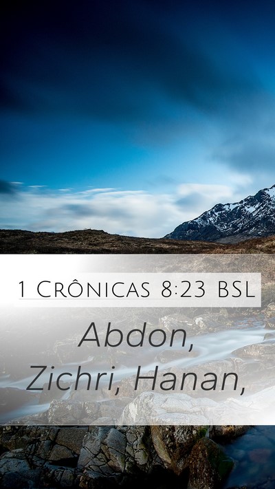 1 Crônicas 8:23 BSL Mobile Phone Wallpaper - Abdon, Zichri, - Mobile Bible Verse Wallpaper