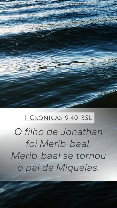 1 Crônicas 9:40 BSL Bible Verse Image