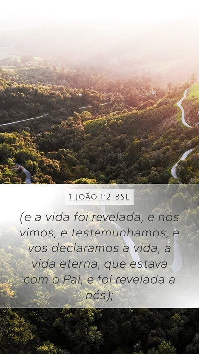 1 João 1:2 BSL Bible Verse Image