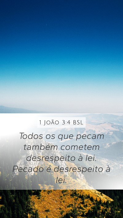 1 João 3:4 BSL Bible Verse Image