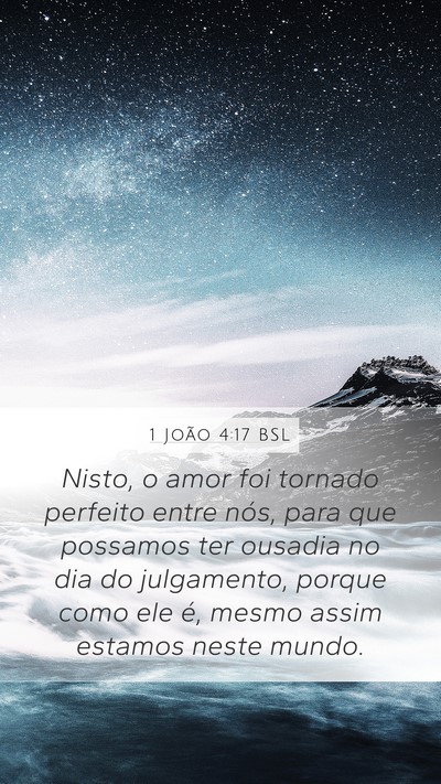 1 João 4:17 BSL Bible Verse Image