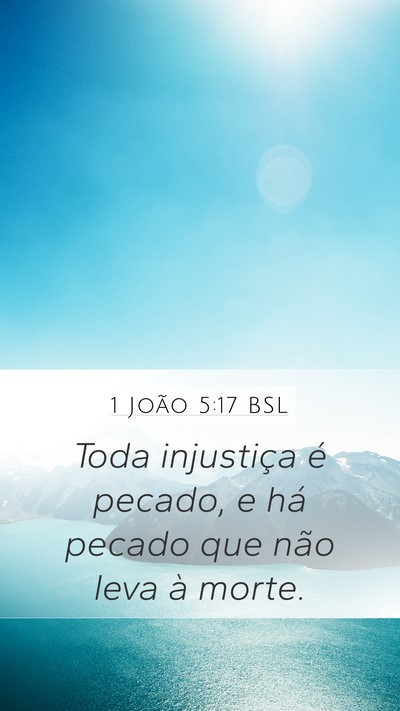 1 João 5:17 BSL Bible Verse Image