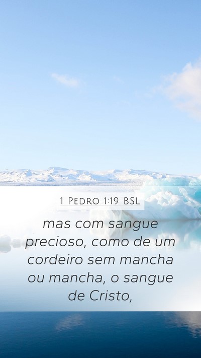 1 Pedro 1:19 BSL Bible Verse Image