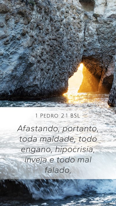 1 Pedro 2:1 BSL Bible Verse Image