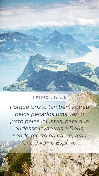 1 Pedro 3:18 BSL Bible Verse Image