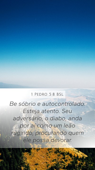 1 Pedro 5:8 BSL Bible Verse Image