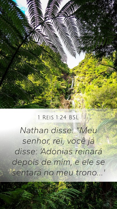 1 Reis 1:24 BSL Bible Verse Image