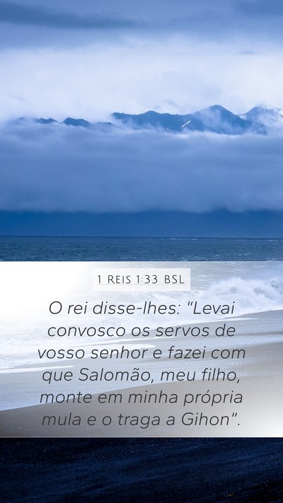 1 Reis 1:33 BSL Bible Verse Image