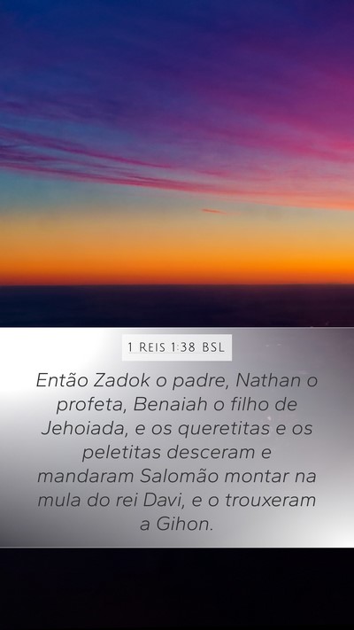 1 Reis 1:38 BSL Bible Verse Image