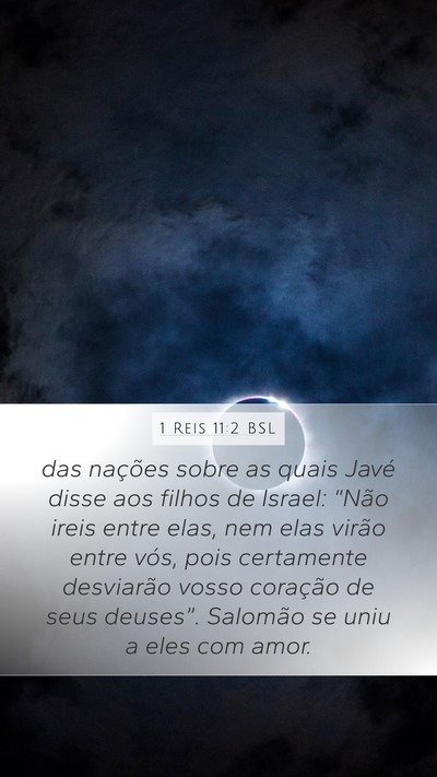1 Reis 11:2 BSL Bible Verse Image