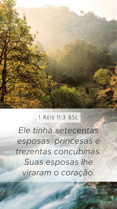 1 Reis 11:3 BSL Bible Verse Image