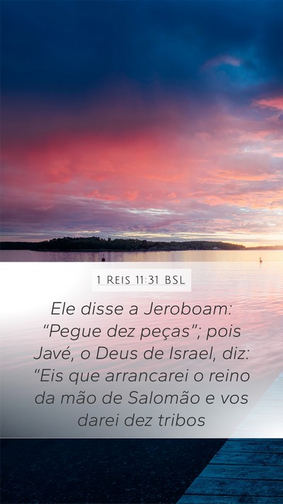 1 Reis 11:31 BSL Bible Verse Image