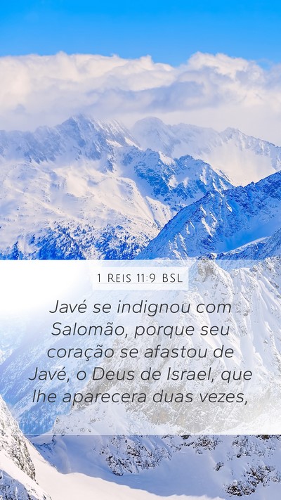 1 Reis 11:9 BSL Bible Verse Image