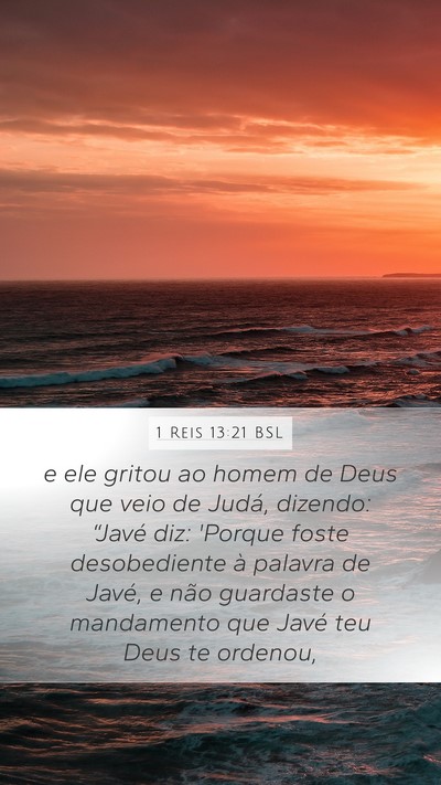 1 Reis 13:21 BSL Bible Verse Image