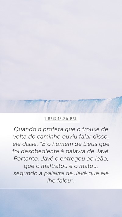 1 Reis 13:26 BSL Bible Verse Image