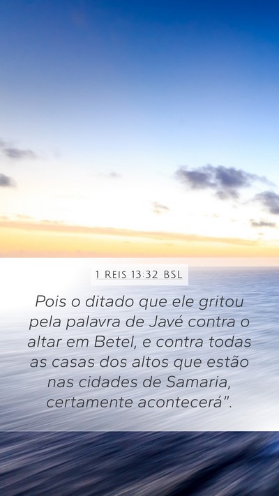 1 Reis 13:32 BSL Bible Verse Image