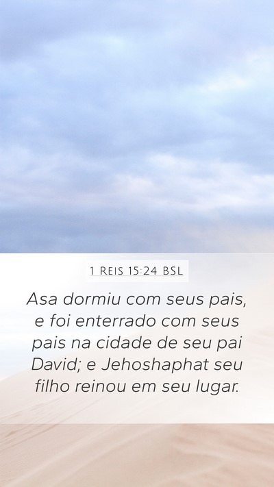 1 Reis 15:24 BSL Bible Verse Image