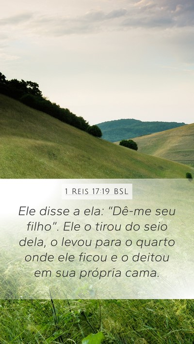 1 Reis 17:19 BSL Bible Verse Image