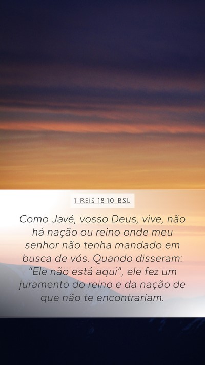 1 Reis 18:10 BSL Bible Verse Image