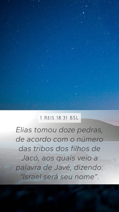 1 Reis 18:31 BSL Bible Verse Image