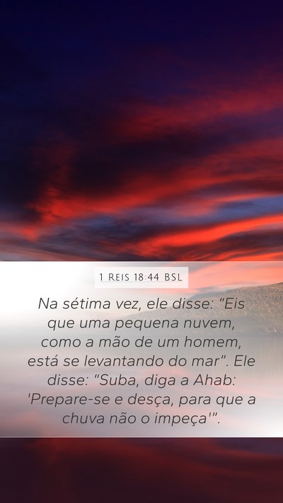 1 Reis 18:44 BSL Bible Verse Image