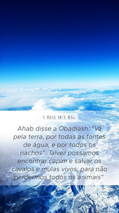 1 Reis 18:5 BSL Bible Verse Image