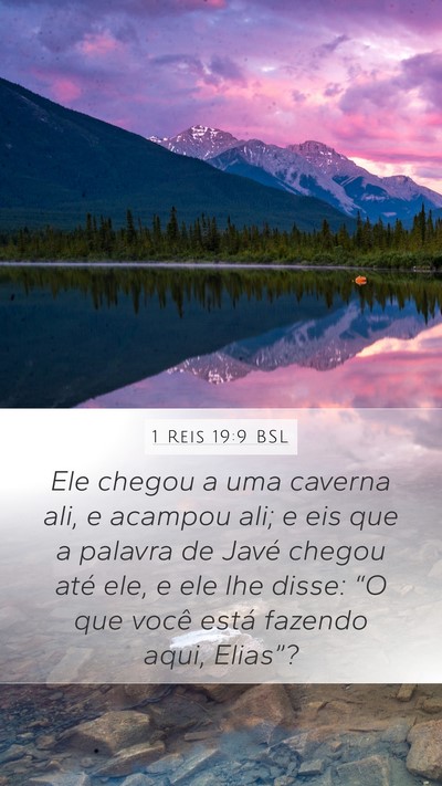 1 Reis 19:9 BSL Bible Verse Image