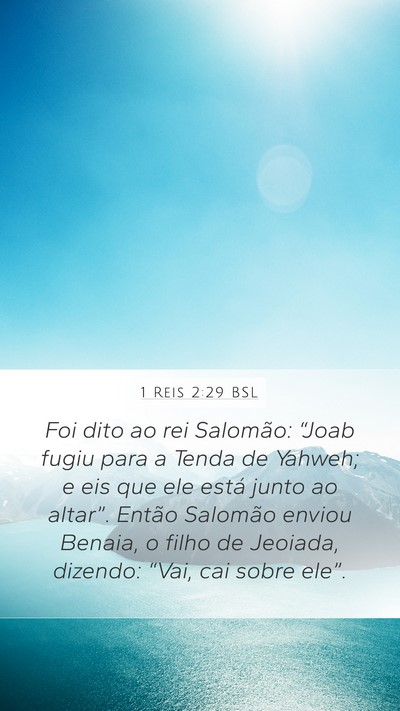 1 Reis 2:29 BSL Bible Verse Image