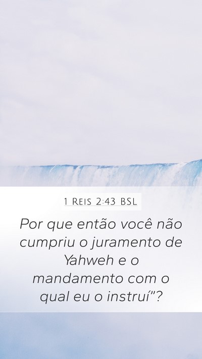 1 Reis 2:43 BSL Bible Verse Image