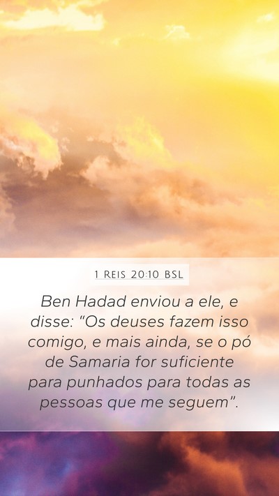 1 Reis 20:10 BSL Bible Verse Image