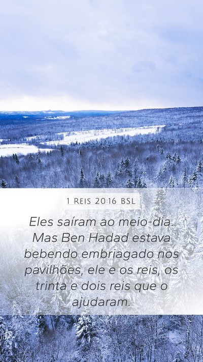 1 Reis 20:16 BSL Bible Verse Image