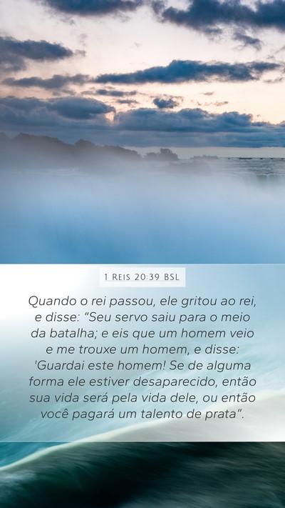 1 Reis 20:39 BSL Bible Verse Image